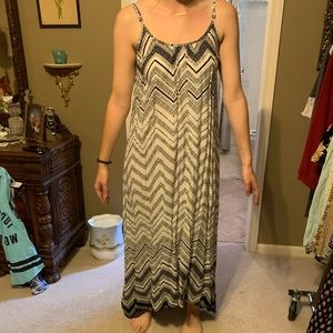 Black & White Maxi Dress